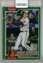 2026 Topps Chrome Logofractor Gunnar Henderson Green Refractor #153【82/99】 Baltimore Orioles