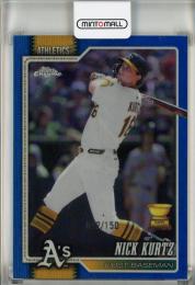 2026 Topps Chrome Logofractor Nick Kurtz Blue Refractor #250【082/150】 Oakland Athletics