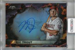 2022 Topps Fire Mike Trout Scorching Signatures #SS-MT Los Angeles Angels