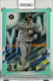 2021 Topps NPB Chrome 佐藤輝明 Aqua Refractors【039/199】《初期不良あり》