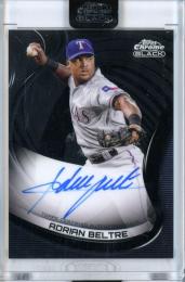 2022 Topps Chrome Black Adrian Beltre #CBA-AB Base Autographs Rangers