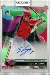 2020 Topps Bowman's Best Shogo Akiyama #B20-SA RC Best of ’20 Autographs Green Refractors【62/99】 Reds