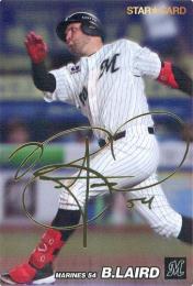 2022 カルビー プロ野球チップス 第3弾 #S-65 B.レアード(ロッテ) 金箔サイン入りスターカード