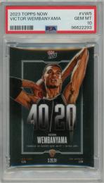 2023-24 Topps Now Victor Wembanyama 40/20 RC #VW5【PSA 10 GEM MT】