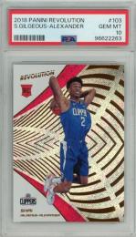 2018-19 Panini Revolution Shai Gilgeous-Alexander Base RC #103【PSA 10 GEM MT】