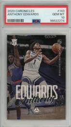 2020-21 Panini Chronicles Anthony Edwards Luminance RC #143【PSA 10 GEM MT】