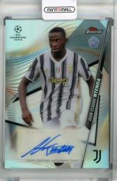 2020-21 Topps Finest UEFA Champions League Juventus Jean-Claude Ntenda Autographs
