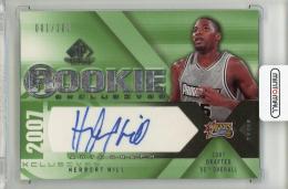 2007-08 Upper Deck Herbert Hill SP Game Used Rookie Exclusives Autographs #REHH Philadelphia 76ers