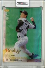 2025 BBM 1st バージョン 木下里都 金箔【097/100】 阪神タイガース