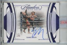 2024 Panini Flawless WWE Sami Zayne Autographs Sapphire #FF-SZN【2/20】