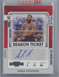 2022 Panini Chronicles WWE Gable Steveson Contenders Autographs #RS-GSV