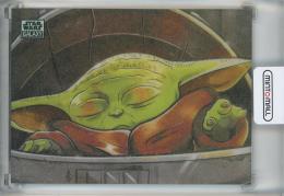 2026 TOPPS CHROME STAR WARS GALAXY Grogu Refractor #49