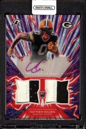 2025 Topps Resurgence Matthew Golden Amped Up Rookie Relic Autographs #AUMG【47/75】 Green Bay Packers
