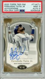 2020 Topps Tier One  Fernando Tatis Jr. #T1A-FTJ Tier One Autograph Card【054/150】【PSA9】 Padres