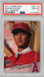 2017 TOPPS Now Shohei Ohtani OFF-SEASON #OS80【Print Run: 17,323】【PSA10】 Los Angeles Angels