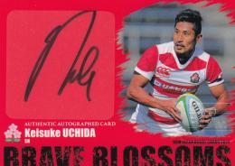 2019 BBM 日本ラグビーカード  内田 啓介 直筆サインカード 59/65