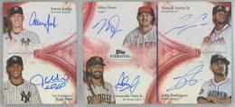 2025 Topps Sterling Mike Trout/Ronald Acuna Jr./Fernando Tatis Jr./Julio Rodríguez/Aaron Judge/Juan Soto Sterling Sets Booklet Auto Red #SSABC-JSTTAR【3/3】