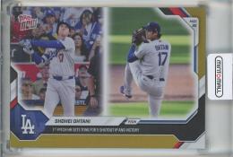 2025 Topps Now Shohei Ohtani Gold #226【30/50】 Los Angeles Dodgers