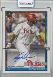 2025 Topps Series 1 Ryan Howard 1991 Topps Baseball Autographs #91A-RH Philadelphia Phillies
