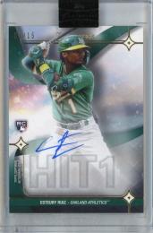 2023 Topps Luminaries Esteury Ruiz Hit Kings Autographs #HK-ER RC【01/15(ジャージナンバー)】 Oakland Athletics