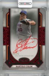 2024 Topps Tier One Bartolo Colon Prime Performers Autographs Red Foil #PPA-BC【10/25】 New York Mets