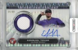 2024 Topps Pristine Ezequiel Tovar Pristine Pieces Autograph Relics Pristine #PPAR-ET ※初期傷あり【38/99】 Colorado Rockies