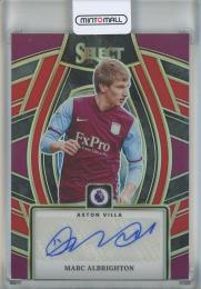 2023-24 Panini Select Premier League Soccer Marc Albrighton Auto #SS-MA Aston Villa