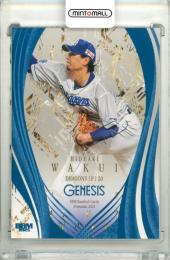 2025 BBM GENESIS 涌井秀章 #047 レギュラーパラレル コバルトブルー箔版【039/100】 中日