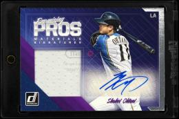 2018 Donruss Baseball #PPMS-SO Shohei Ohtani Promising Pros Materials Signatures (MSV#2829)