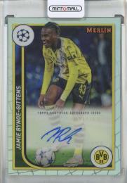 2023-24 Topps Merlin UEFA Club Competitions Soccer Jamie Bynoe-Gittens Auto #AU-BG Borussia Dortmund