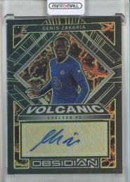 2022-23 Panini Obsidian Denis Zakaria Volcanic Signatures Electric Etch Yellow #VS-DZK【10/10】 Chelsea FC
