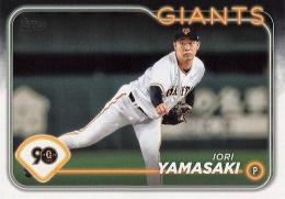 2024 TOPPS NPBプロ野球 #16 山崎伊織(巨人) レギュラーカード