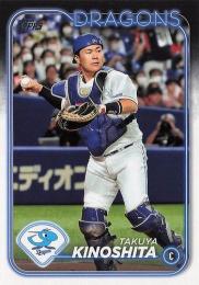 2024 TOPPS NPBプロ野球 #28 木下拓哉(中日) レギュラーカード