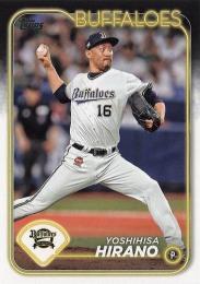 2024 TOPPS NPBプロ野球 #215 平野佳寿(オリックス) レギュラーカード