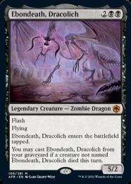 【AFR】【ENG】【Foil】《ドラコリッチ、エボンデス/Ebondeath, Dracolich》