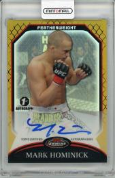 【表面微スレあり】2011 TOPPS UFC Finest  Mark Hominick Autograph 08/25