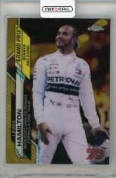 2020 TOPPS Chrome Formula 1 Mercedes-AMG Petronas Formula One Team  Lewis Hamilton 70th Anniversary Gold Refractors #153