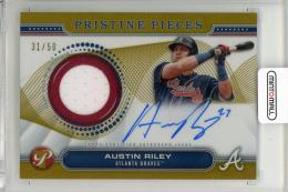 2024 TOPPS Pristine Austin Riley Pristine Pieces Autograph Relics Gold Refractors #PPARAR【31/50】 Atlanta Braves