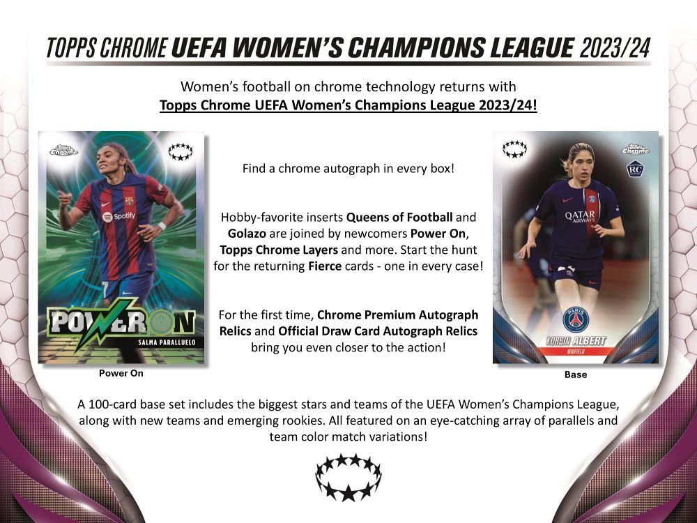 ミントモール / MINT-WEB店 (ボックス通販) / SOCCER 2023-24 TOPPS CHROME UEFA WOMEN'S CHAMPIONS  LEAGUE HOBBY