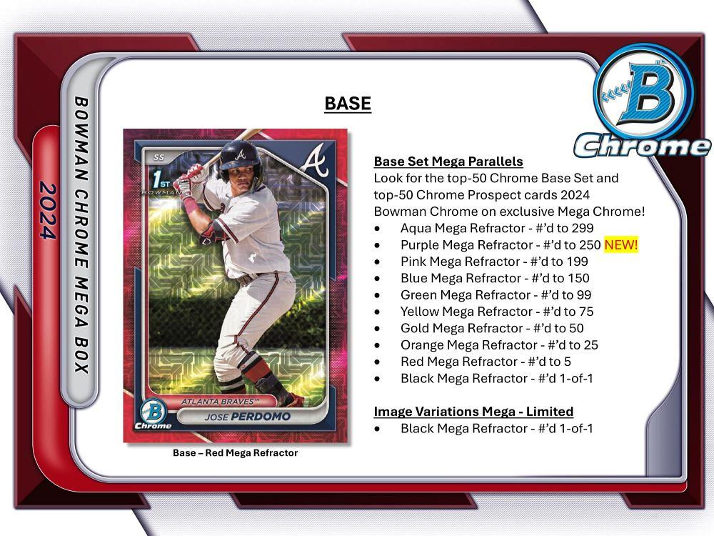 ミントモール / MINTWEB店 (ボックス通販) / 予約 MLB 2024 TOPPS BOWMAN CHROME MEGA BOX