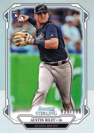 2019 Topps Bowman Sterling Atlanta Braves Austin Riley Base Rookies Refractors パラレル版 025/199