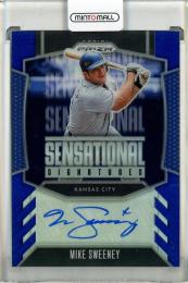 2026 Panini Prizm Mike Sweeney Sensational Signatures Blue Prizms #SS-MS【36/49】 Kansas City Royals