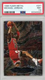 1996 FLEER METAL Michael Jordan #241【PSA7.5】 Chicago Bulls