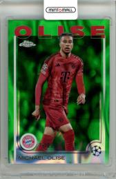2024-25 Topps Chrome UEFA Club Competitions Michael Olise #81 Base Green Lava Refractor Parallel【74/99】 FC Bayern Munchen