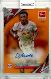 2024-25 Topps Chrome Bundesliga Soccer  Lois Openda #BA-LO Base Autograph Orange Refractor Parallel【13/25】 RB Leipzig