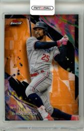 2024 Topps Finest Byron Buxton #147 Base Uncommon Orange Refractor Parallel【06/20】 Twins