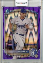 2026 Topps Bowman Chrome Jac Caglianone Purple Raywave Refractor #BCP-103【175/250】 Kansas City Royals