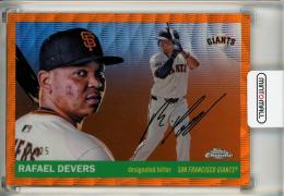 2025 Topps Chrome Platinum Rafael Devers Orange Wave Refractor【04/25】 San Francisco Giants