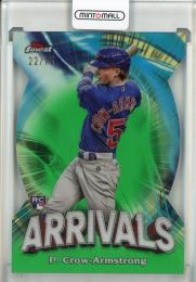 2024 Topps Finest Pete Crow-Armstrong Arrivals Green Refractor【22/75】 Chicago Cubs