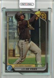 2024 Bowman Chrome  Leo De Vries Prospects Refractors【068/499】 San Diego Padres